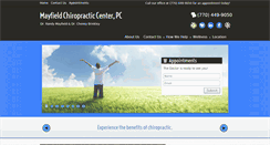 Desktop Screenshot of mayfieldchiropracticcenter.com